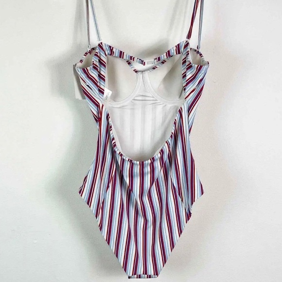 Onia NWT Belle Striped One-Piece Swimsuit Size XS - Picture 6 of 16
